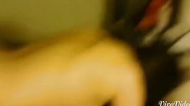 Beautiful girl takes selfie while having sex with her sex partner, twisting her waist and hips crazily and panting (2)