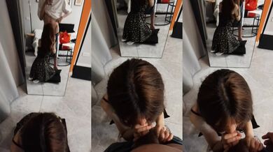 彼氏の視点：フェラチオをする美女