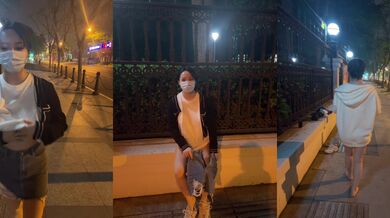 [Selfie] In 2024, XiuRen.com's shocking series, [Doubanjiang], Shanghai Putuo District, exposed at night, people coming and going next to it, it's rare for a top model to be so bold! Just look at the host