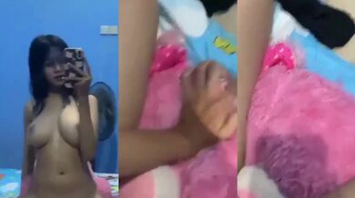 Cô gái ngực to tự sướng